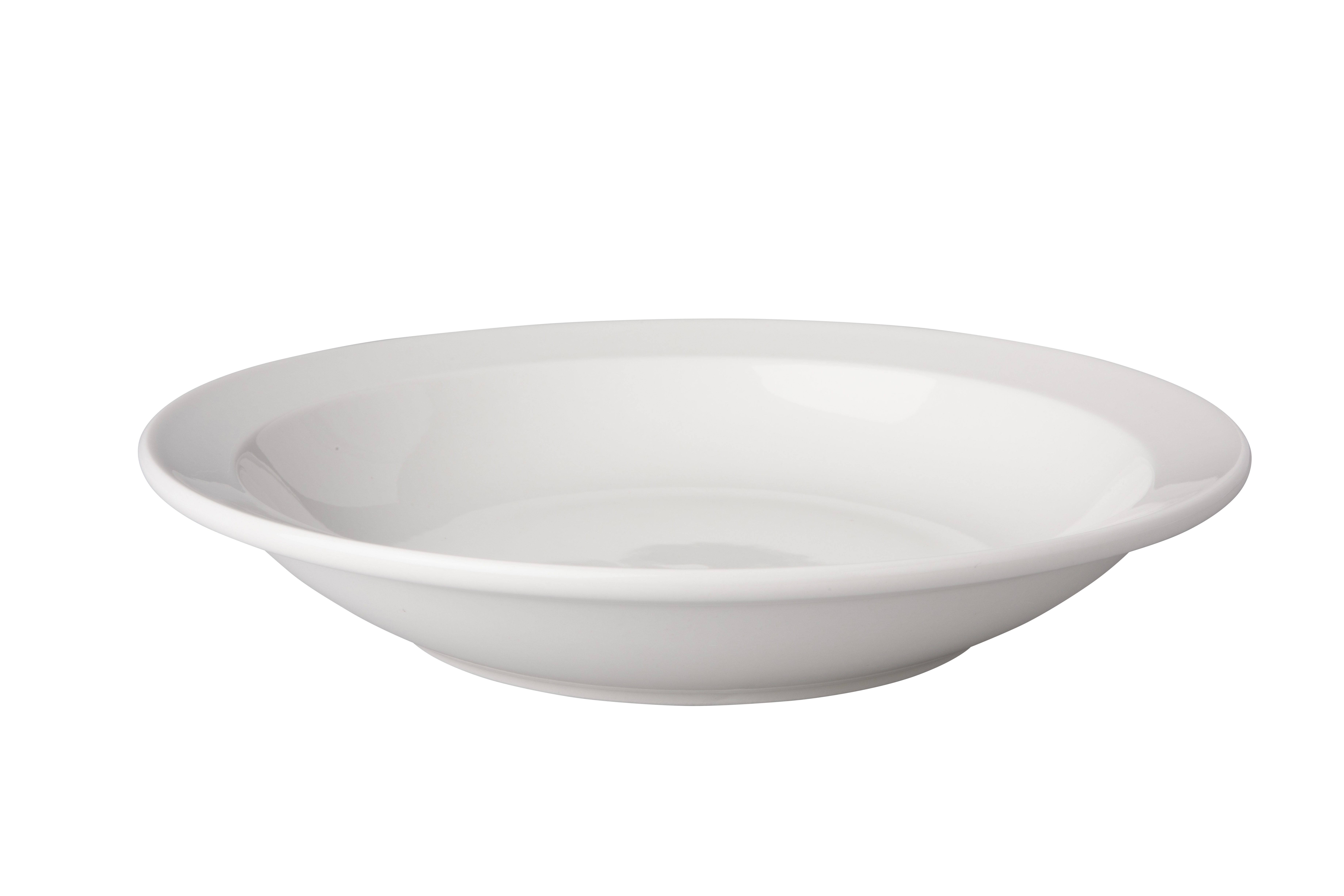 Bord diep smalle rand Budgetline 21.5 cm Wit Porselein
