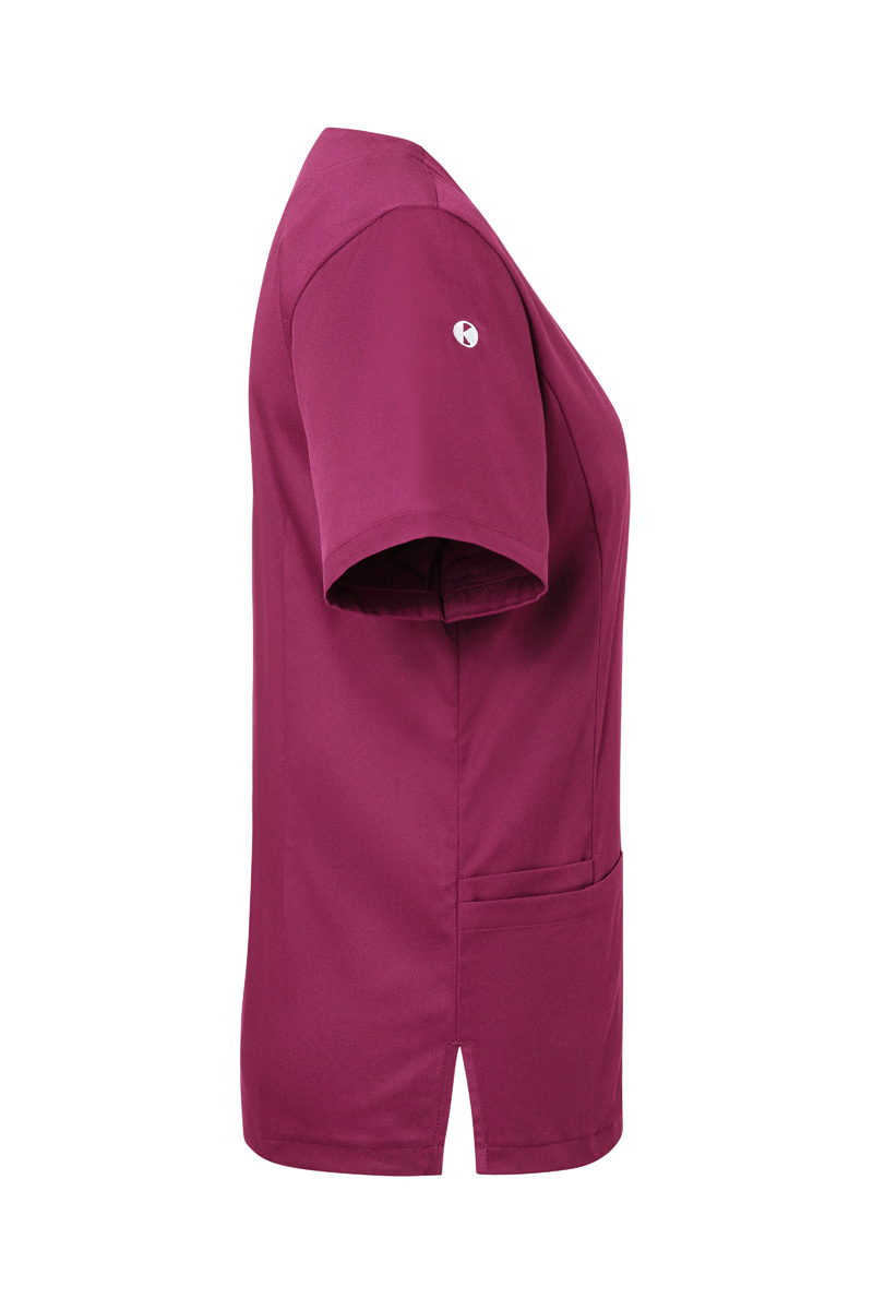 Kurzarm Damen-Schlupfkasack Essential, aus nachhaltigem Material - Fuchsia - L