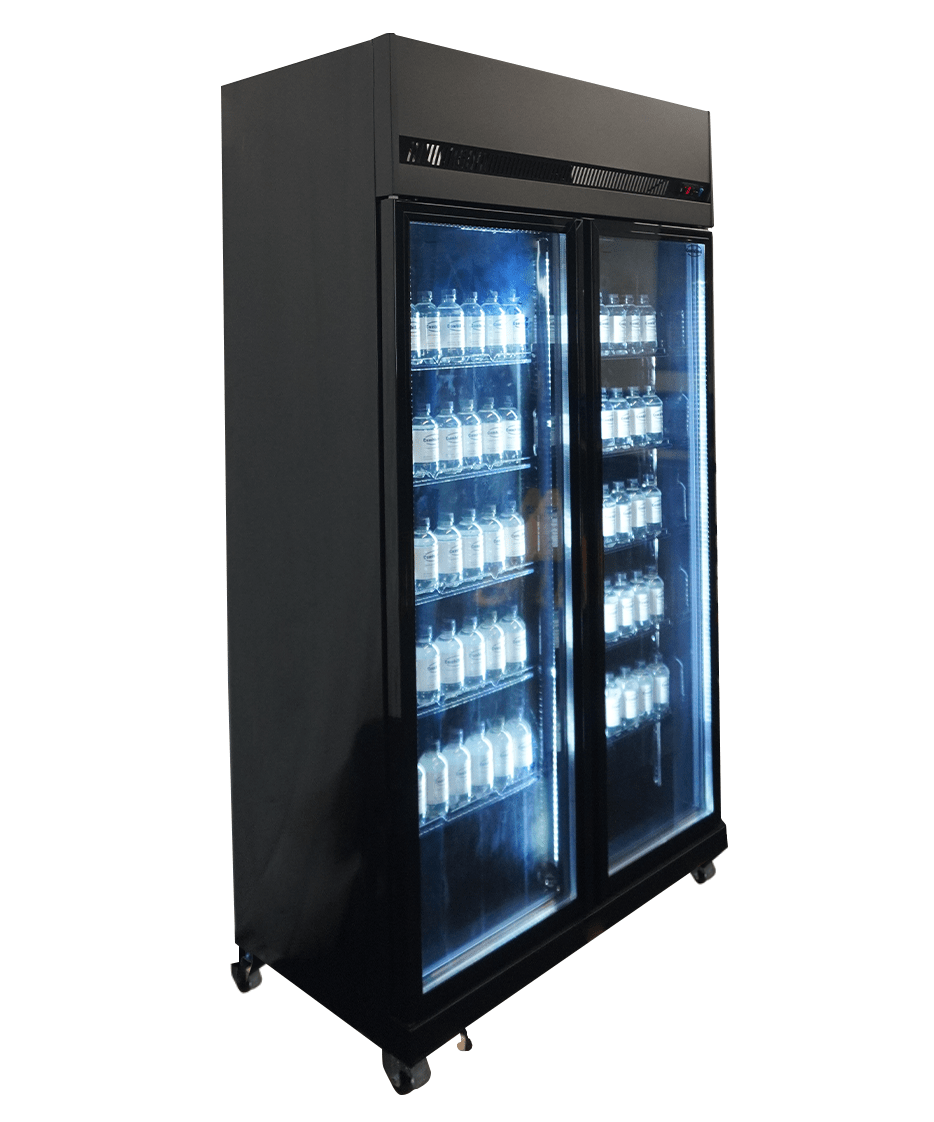 Koelkast 2 Glasdeuren Zwart Irm-770R Bl Koelkast 2 Glasdeuren Zwart Irm-770R Bl