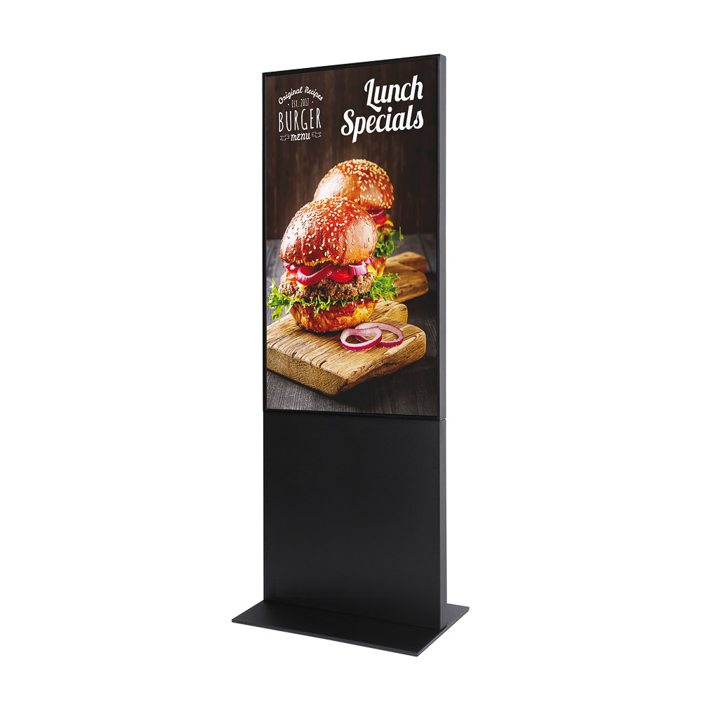 Totem numérique intelligent avec écran Samsung 55 pouces noir