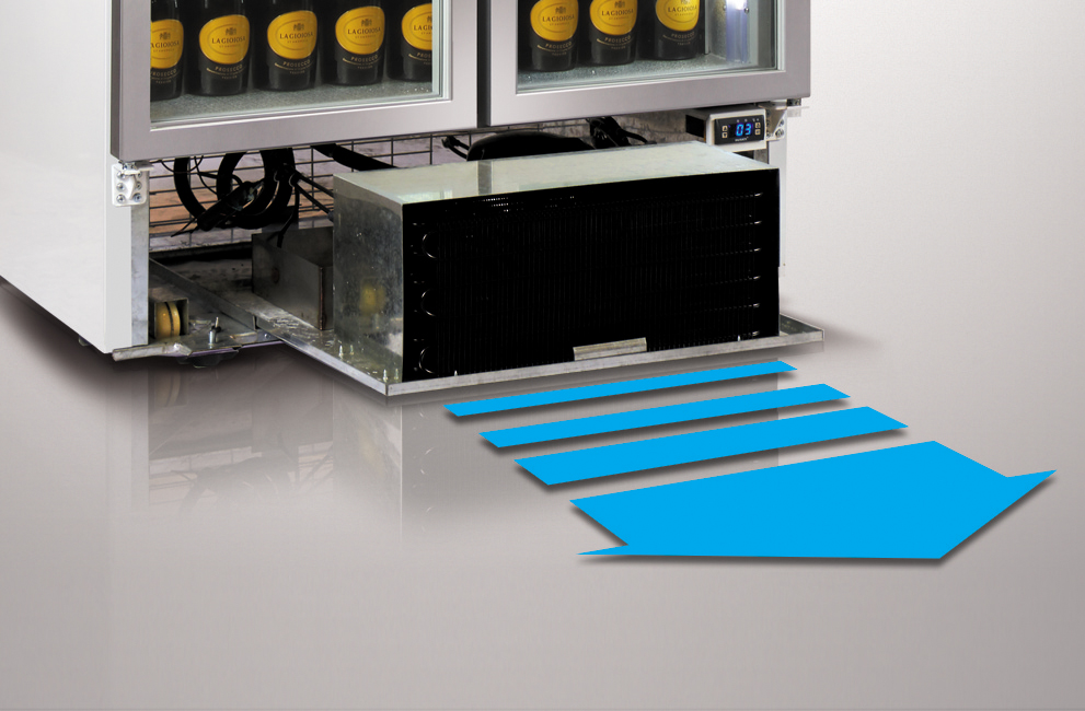 Display Koelkast - Wit - 410L - Husky