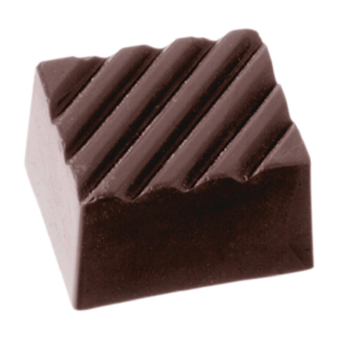 Geribbelde Chocoladevorm | 24 Vormpjes | 27x22x(H)15mm
