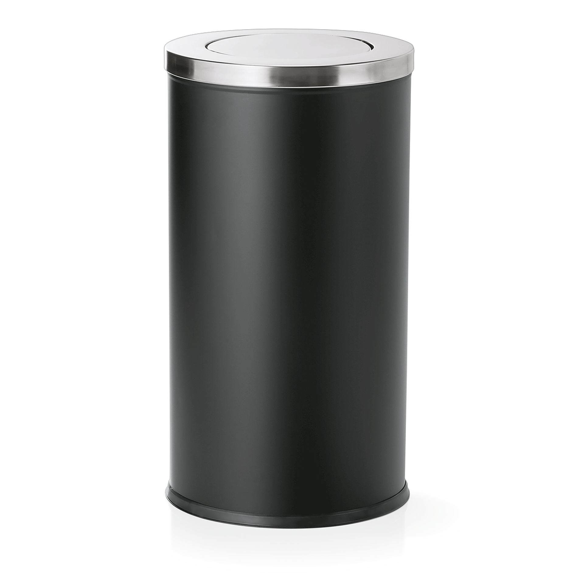 Vuilnisemmer met zwaaideksel, Ø 37 cm, 80 liter, gepoedercoat staal