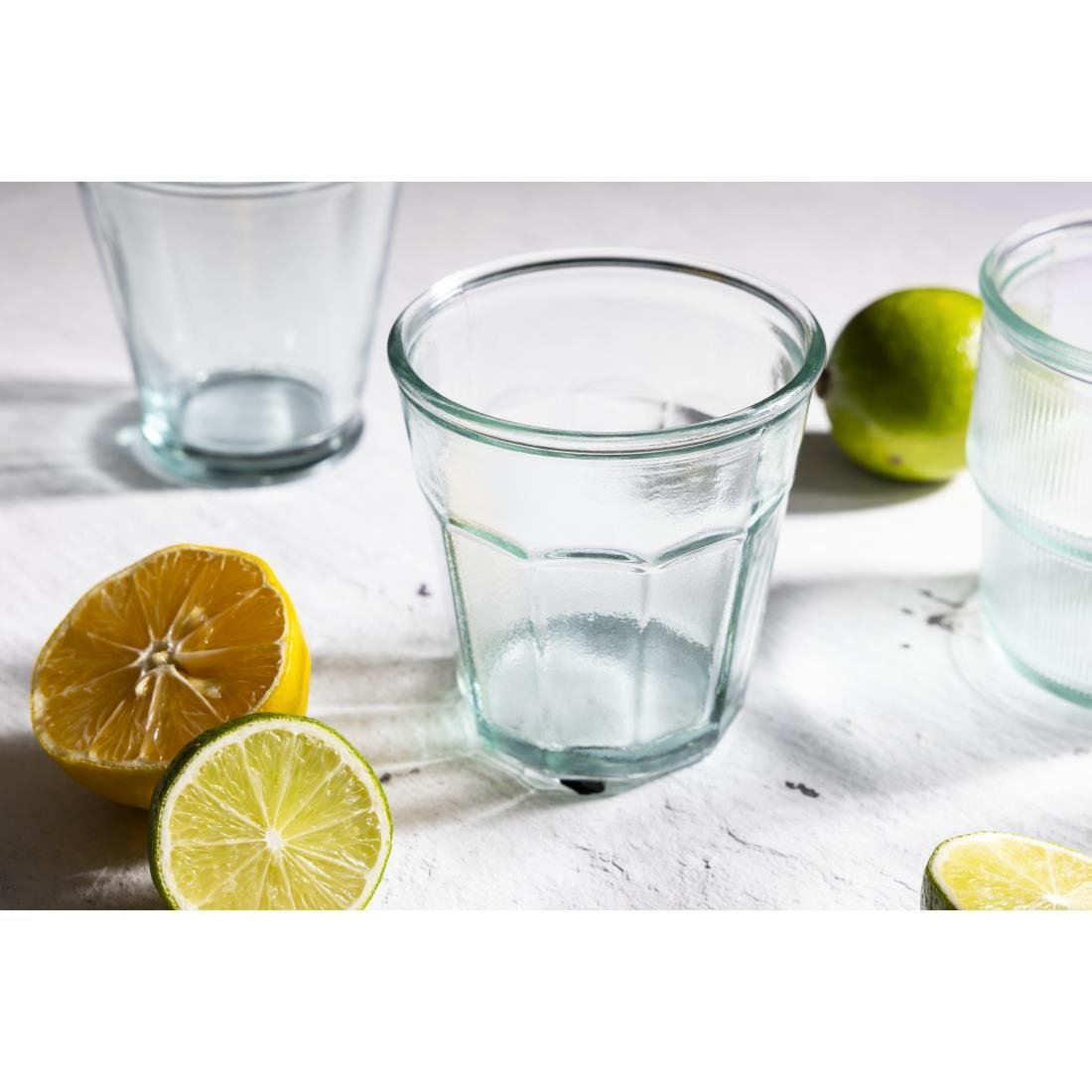 Olympia Orleans-Becher aus recyceltem Glas, 220 ml, 6 Stück