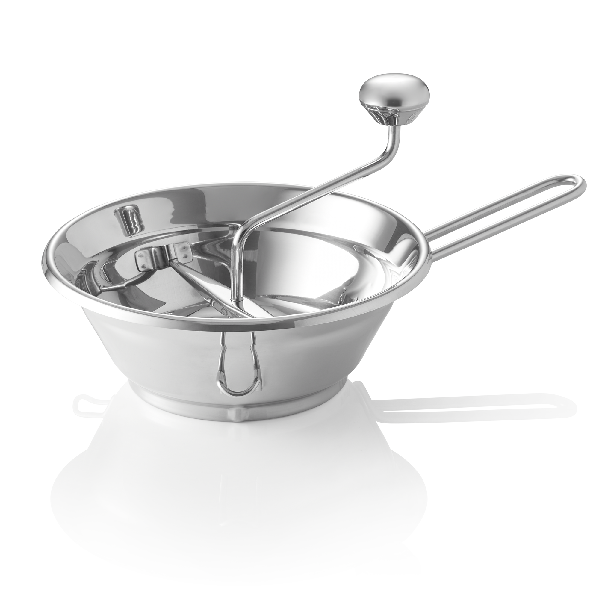 Passiermolen, Ø 24,5 cm, hoogte 8 cm, chroomstaal 18/0, chroom-nikkelstaal 18/8