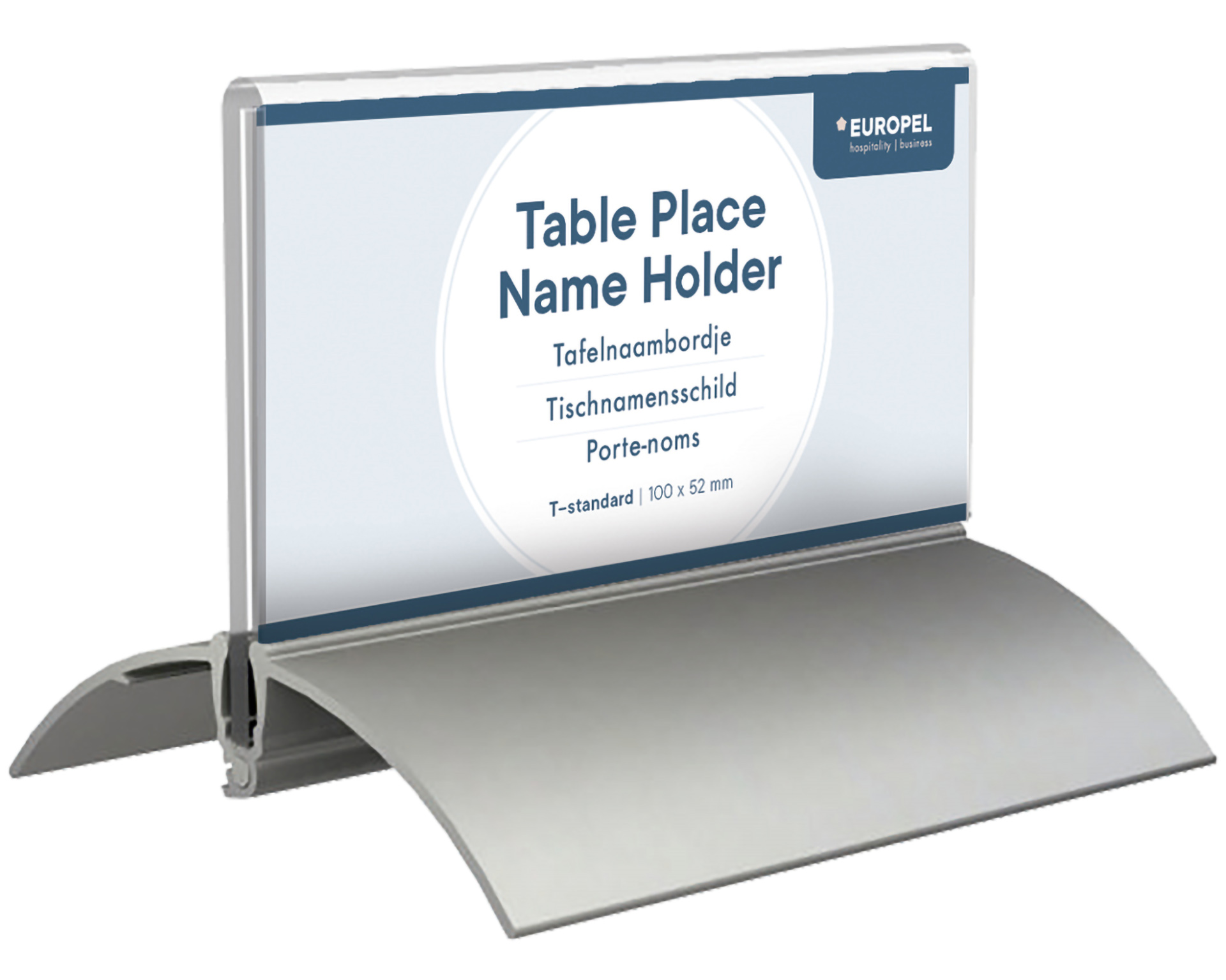 Plaque signalétique de table 52x100mm - 2 pièces