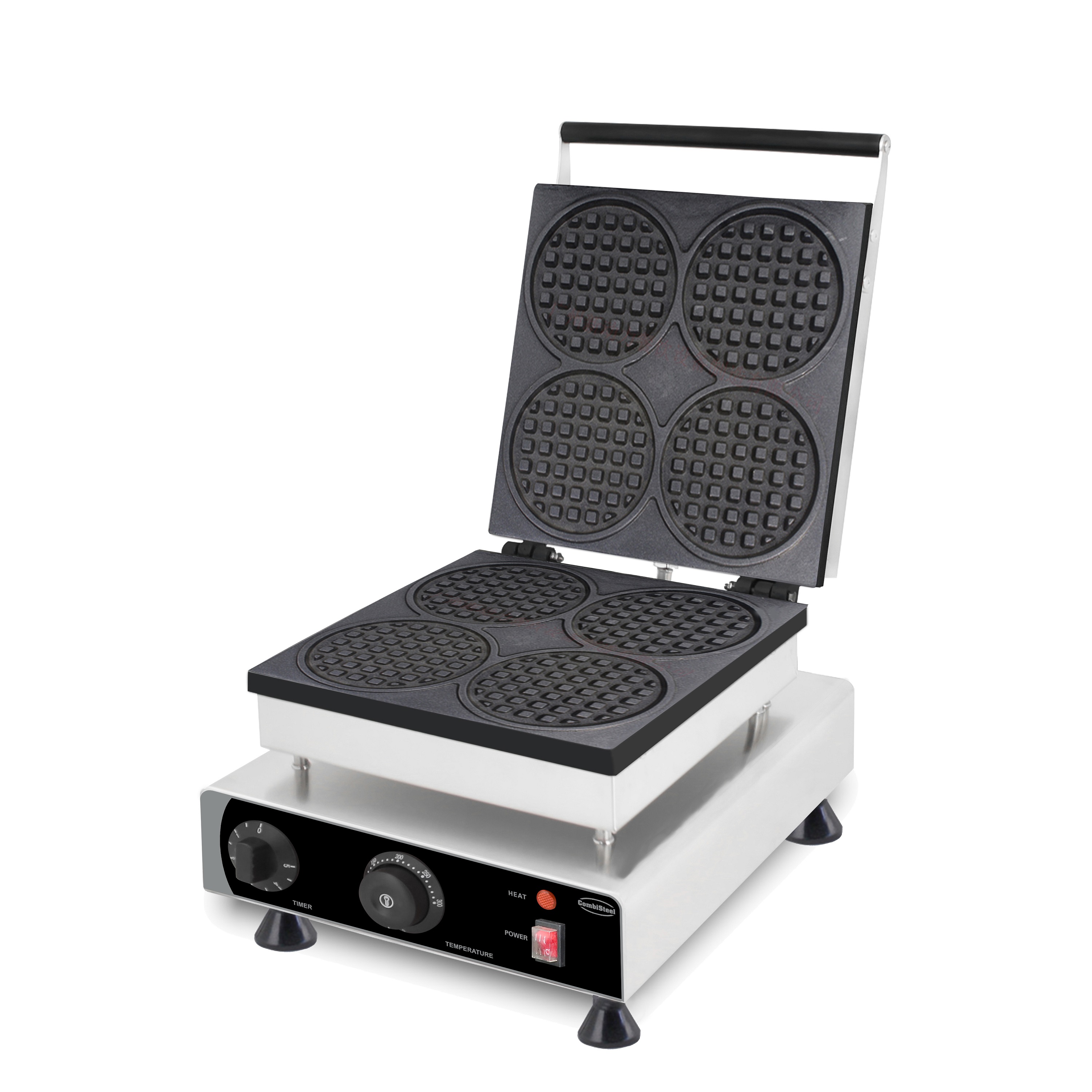 Wafelijzer 4St Ronde Wafels