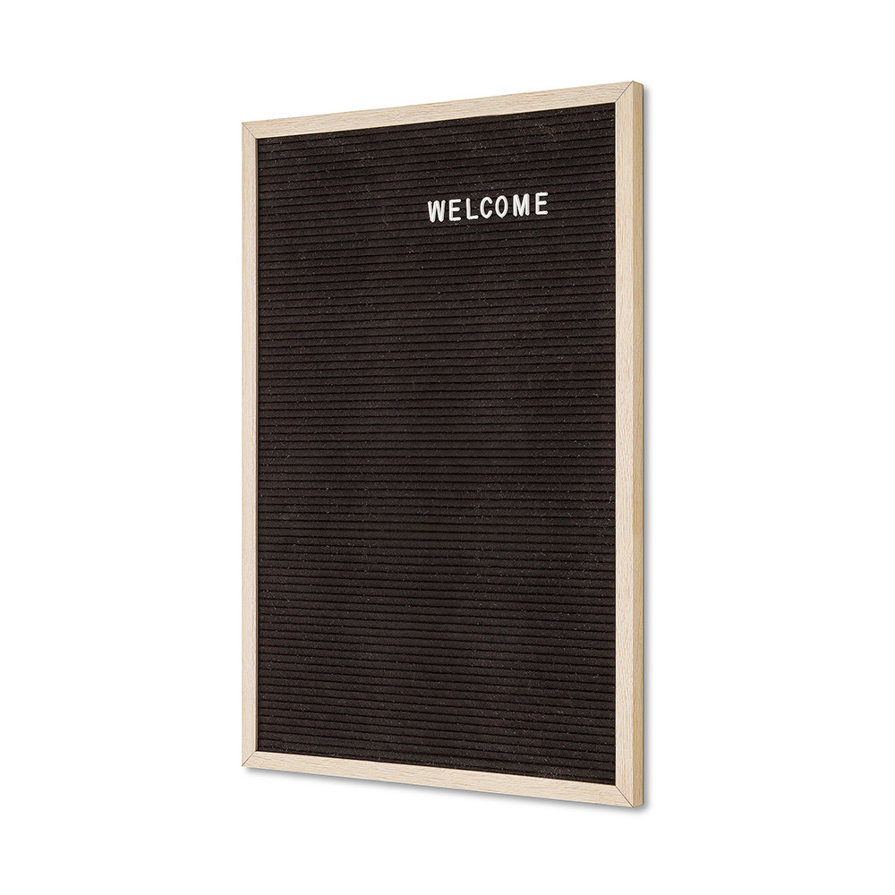 Letterbord Lichtbruin 40 x 60 cm met Houten Lijst