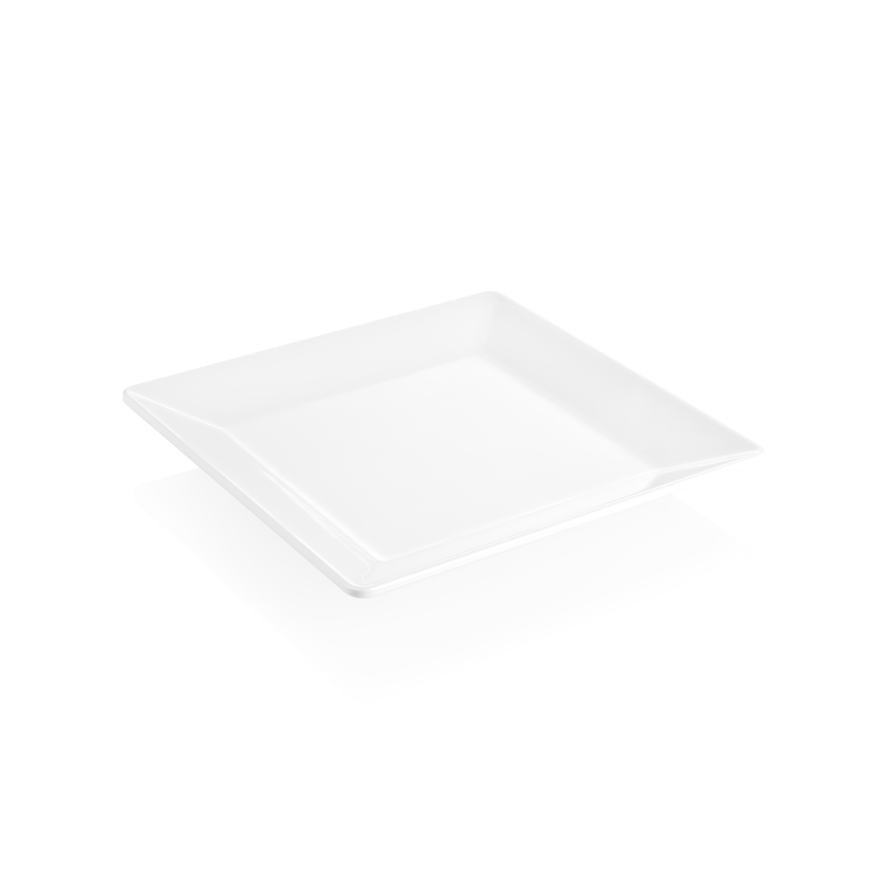 Assiette DAY & NIGHT, 26 x 26 cm, blanc, mélamine