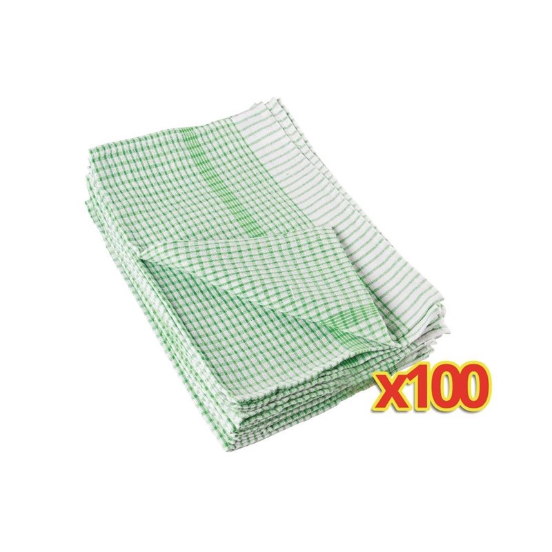 BULKVOORDEEL x100 Wonderdry theedoeken groen