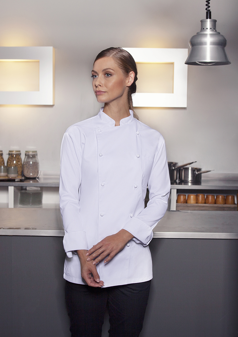 Veste de cuisine Basic - Blanc - 100% coton - M