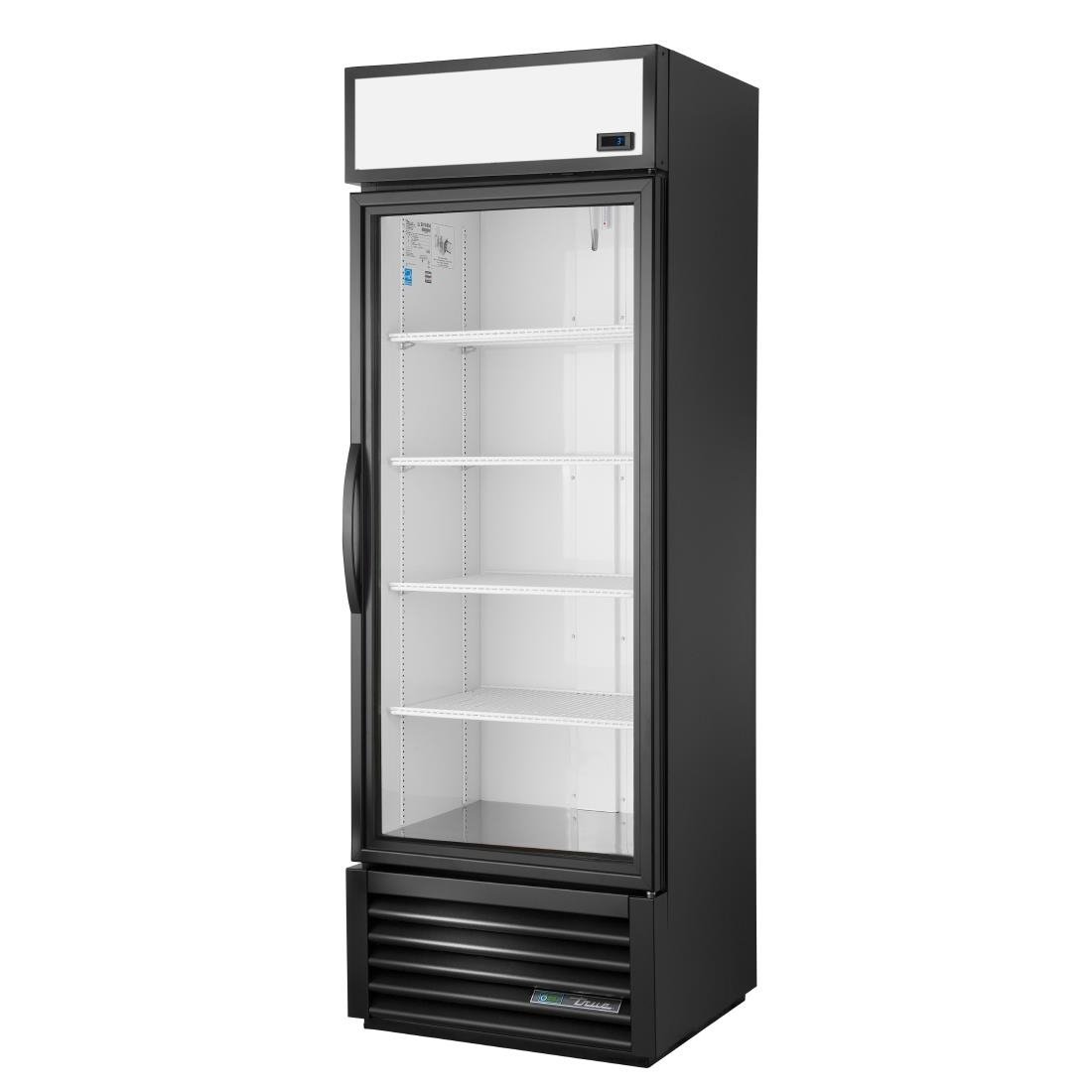 True 538L Kühlschrank mit 1 Glastür, aufrecht stehend, schwarz, GDM-19T-HC-TSL01