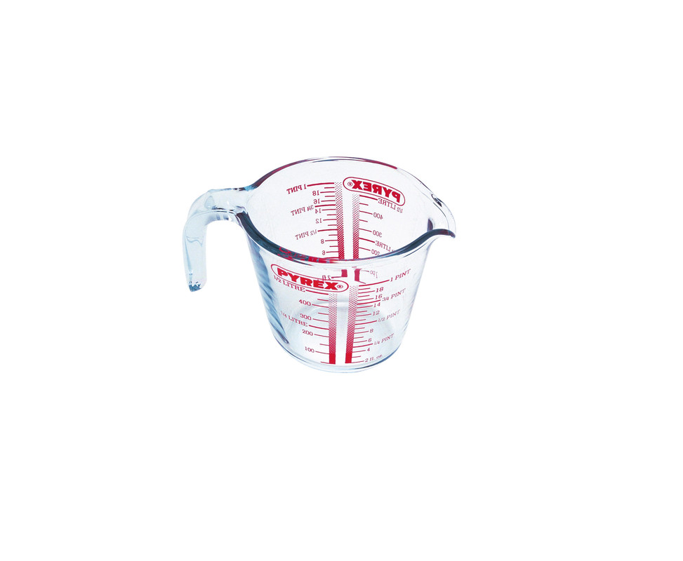Maatbeker m/greep 50 cl Borosilicaat