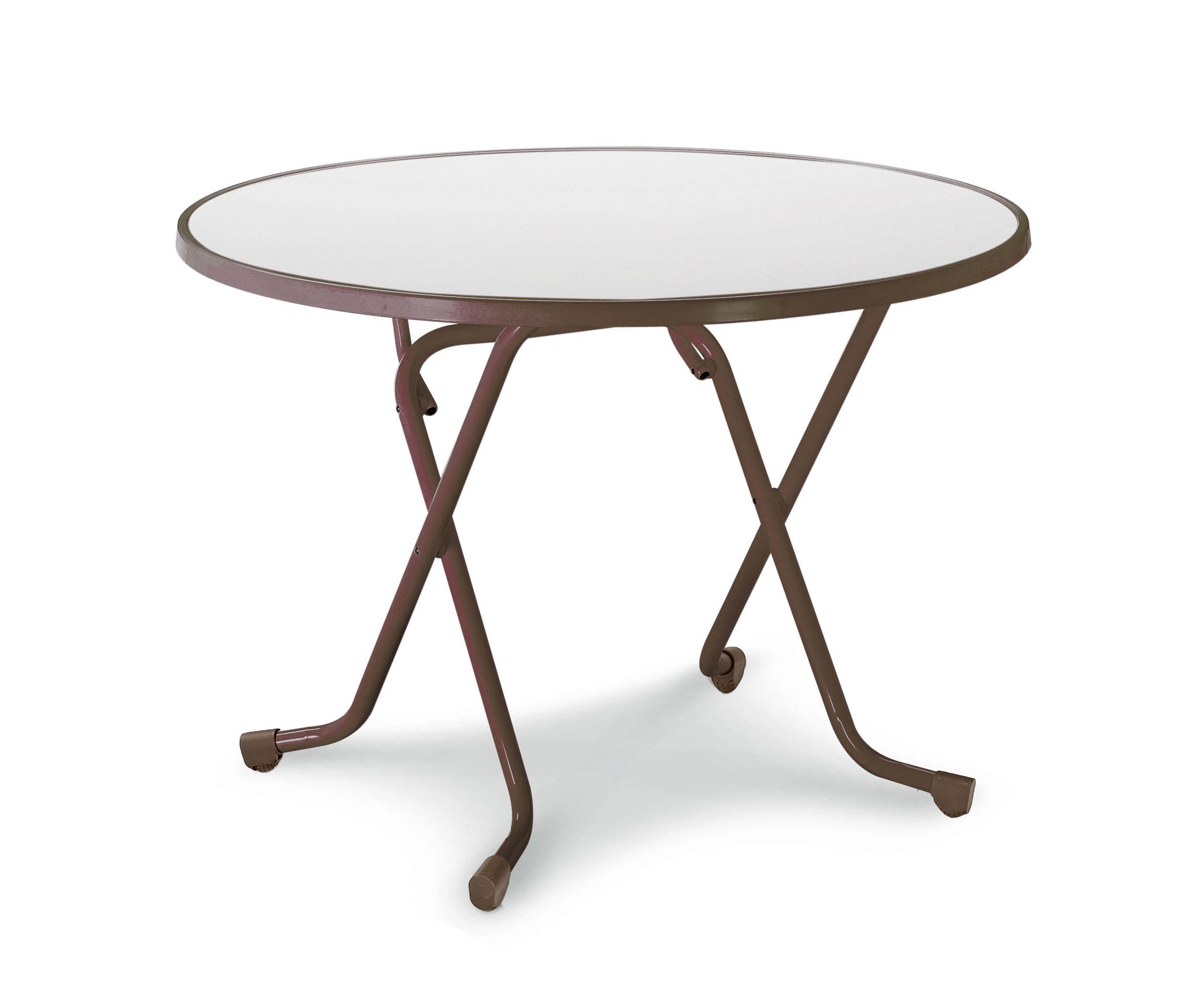 Dublin  Klaptafel rond ø100cm Bruin