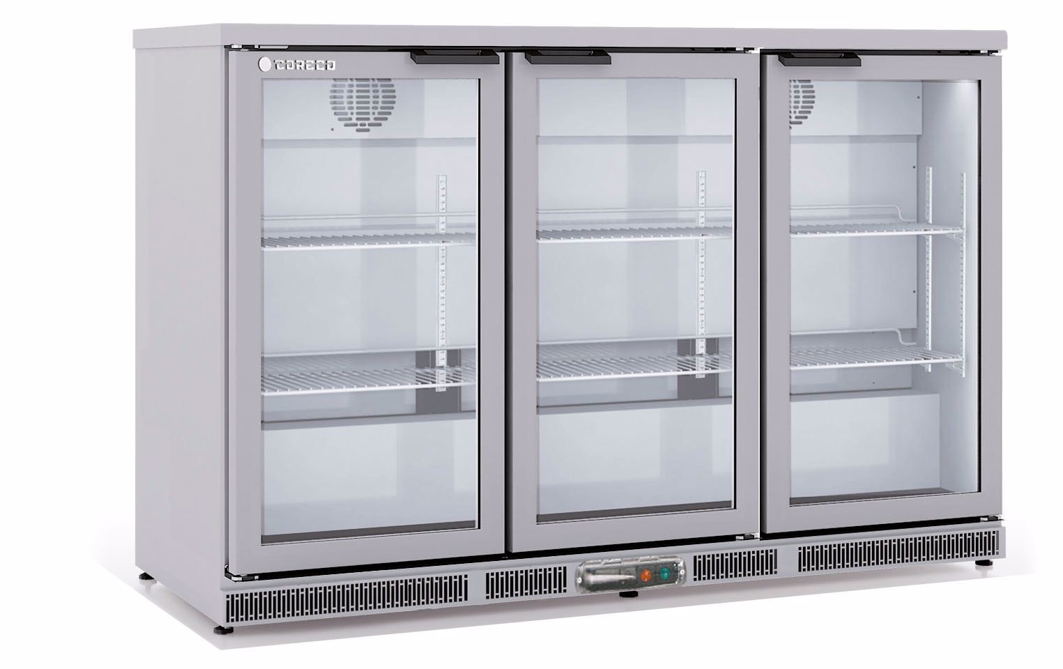 Coreco Kühlschrank | Backbar | Glastür | ERH-I 350 Edelstahl