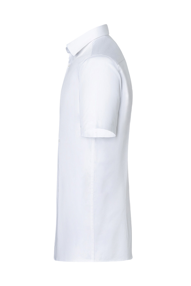 Kurzarm Herrenhemd Active-Stretch in Modern-Fit - Weiß - M