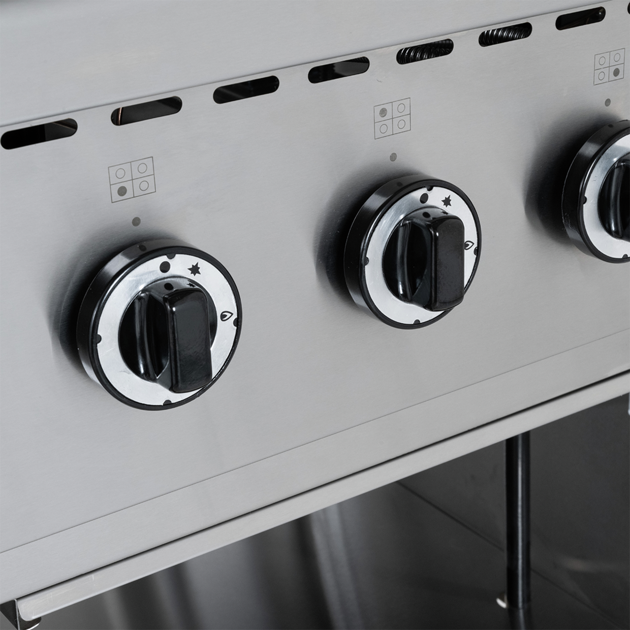 Gasfornuis ECO met open onderstel - 28,8 kW - 4 branders