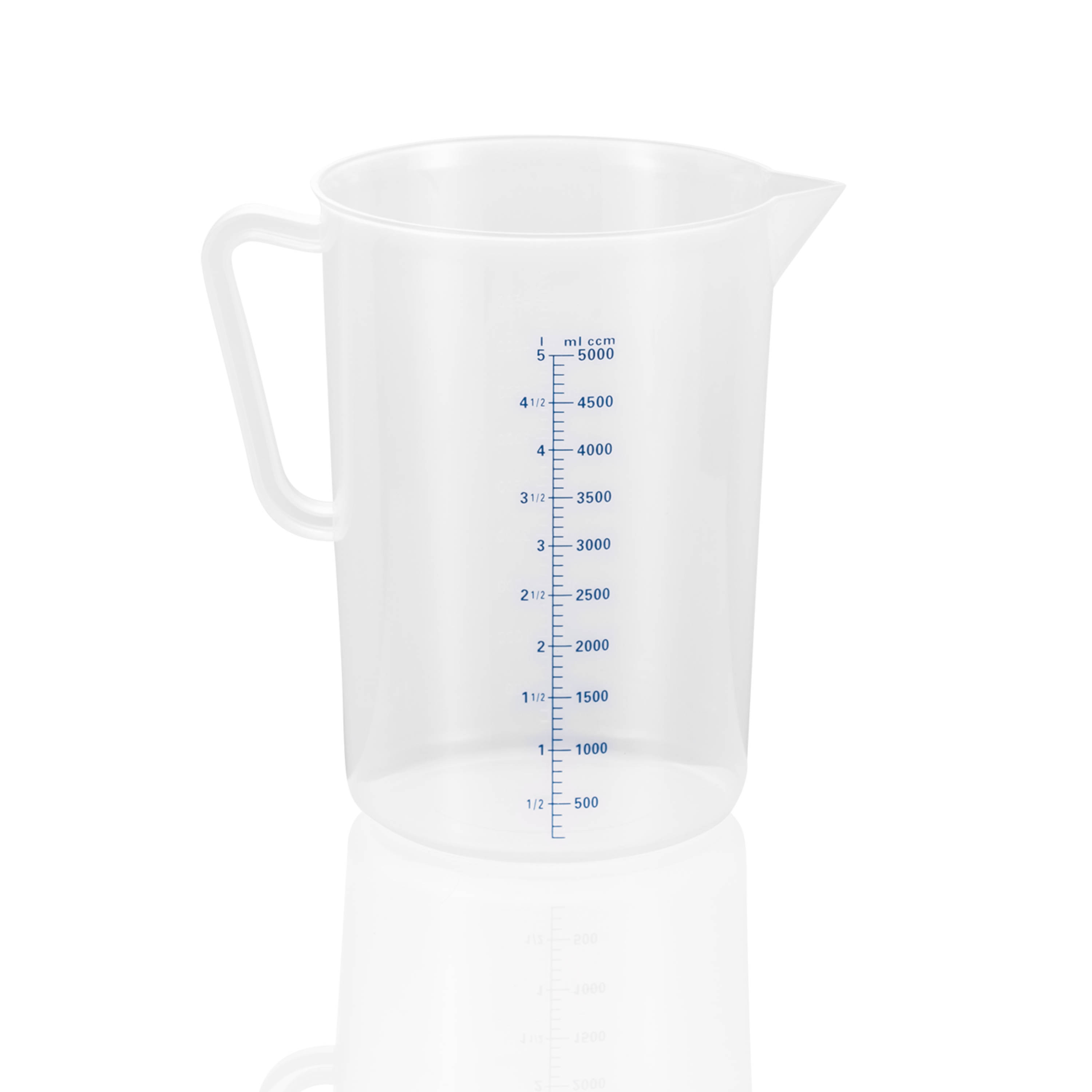 Maatbeker, Ø 19,6 cm, 5 l, met 100 ml schaalverdeling, polypropyleen