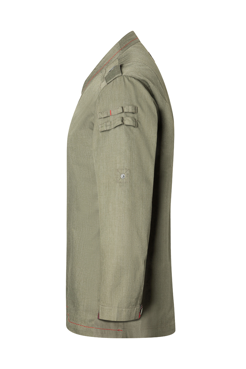 Veste de cuisine à manches longues pour hommes Denim-Style ROCK CHEF-Stage2 - Vintage Moss Green - 46