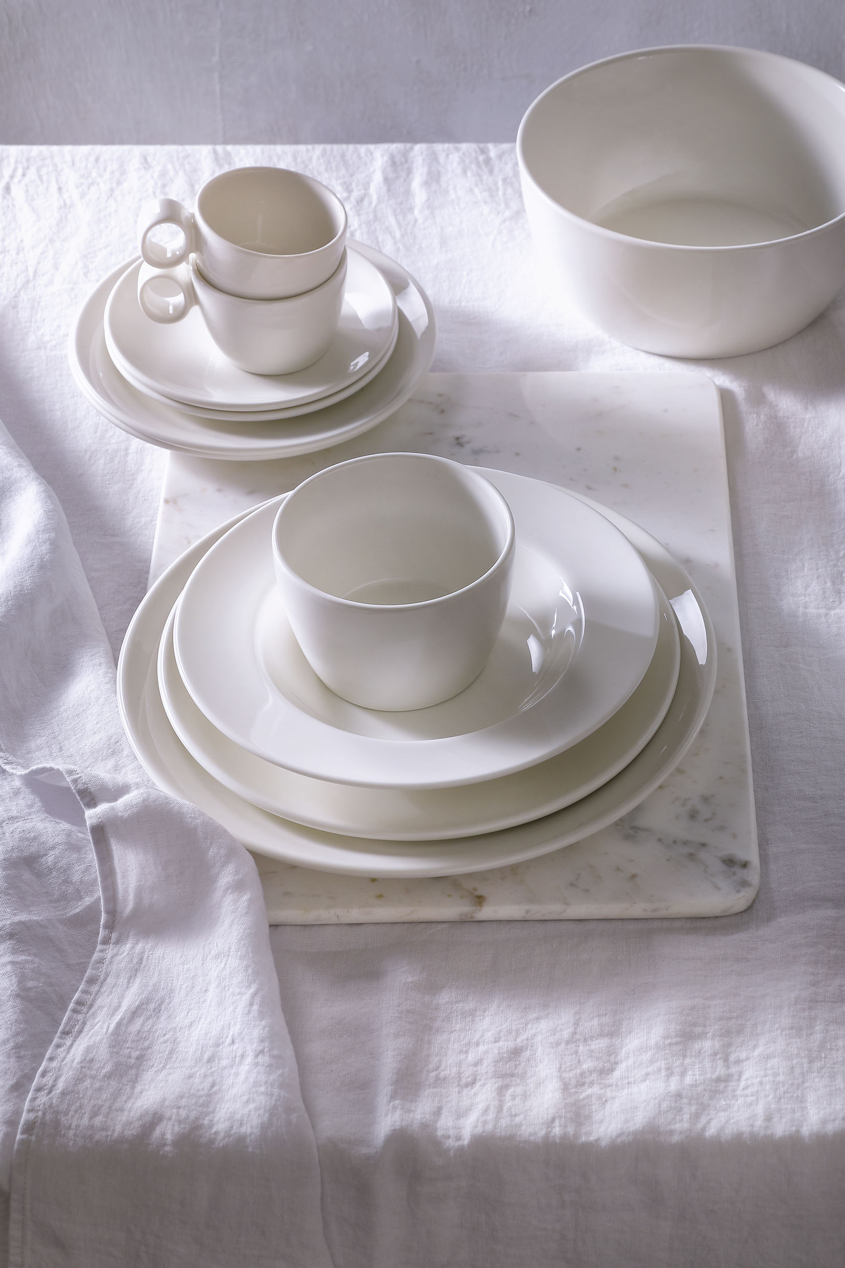 Schaal 058 Lux 21 cm 2 l Offwhite Porselein