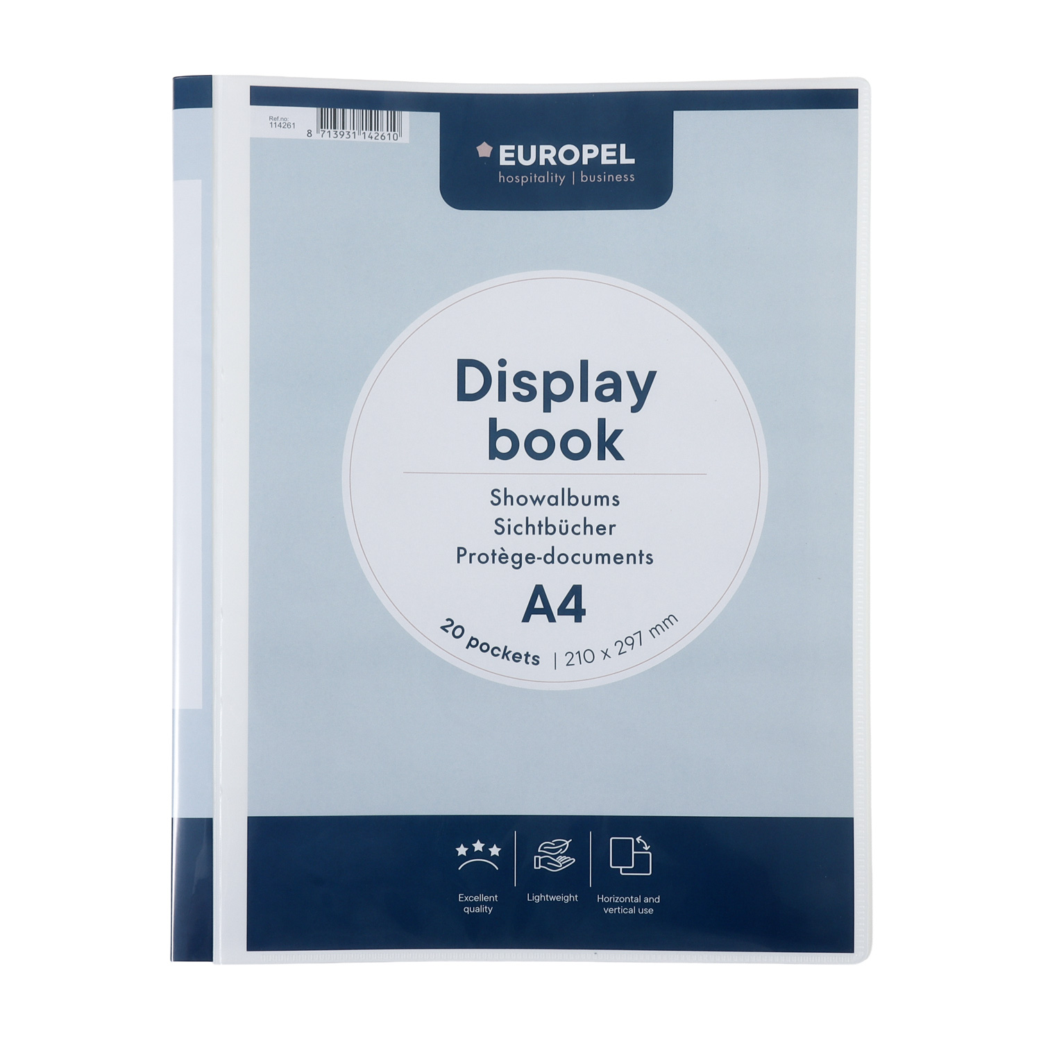 Sac blanc Frontview A4 20 pour album Show Europel