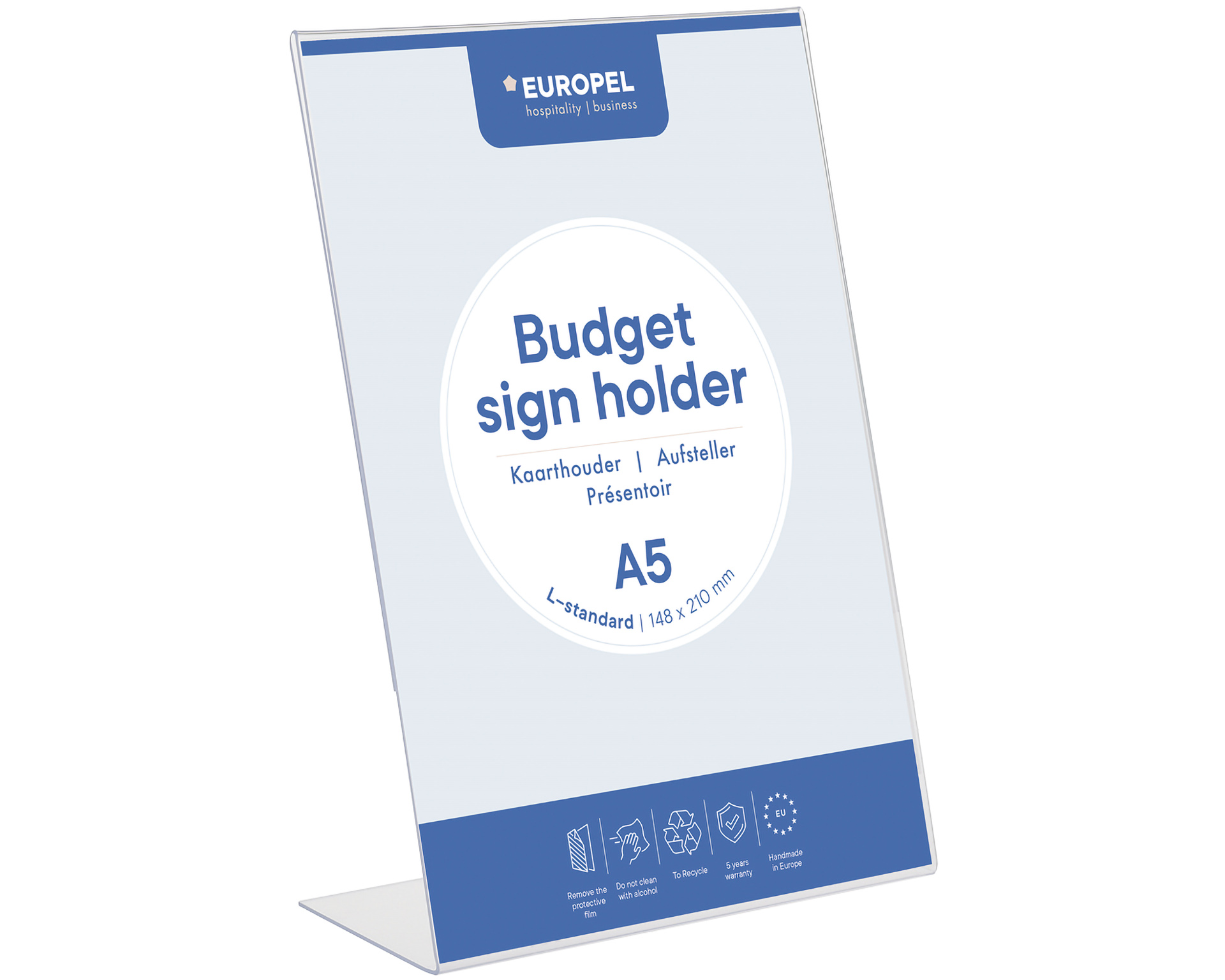 Aufsteller Budget - L-Ständer A5