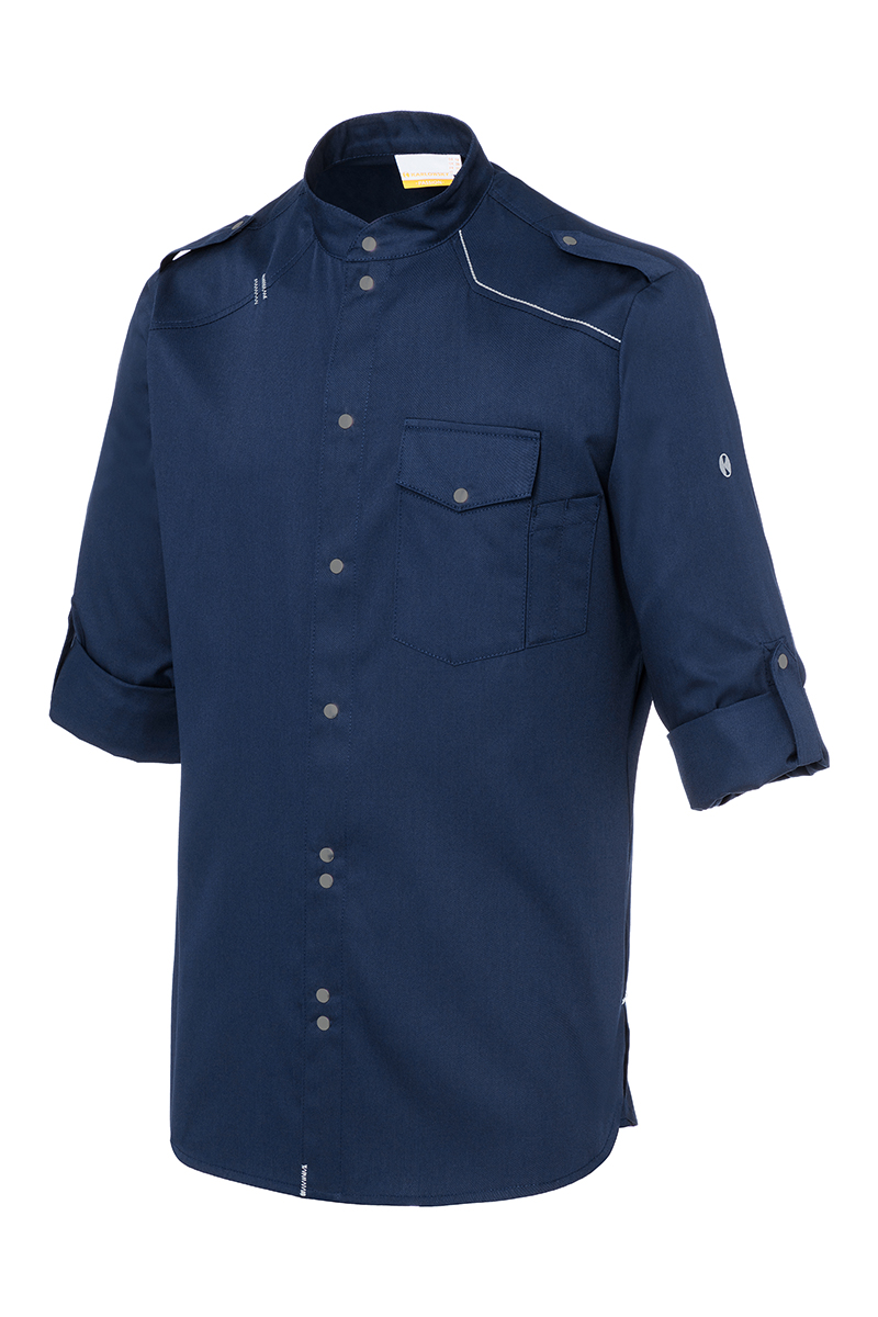 Chemise de cuisine New-Identity - Marine - 50