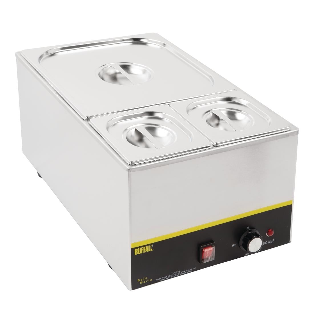 Vogue Edelstahl Gastronormschale Set 2x 1/6 Und 2/3 Mit Deckeln