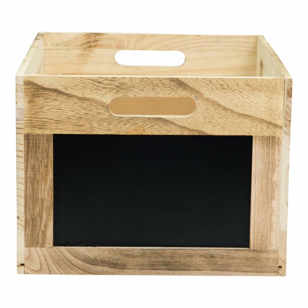 Boîte en bois avec tableau | Démonté ! | 210x350x283mm