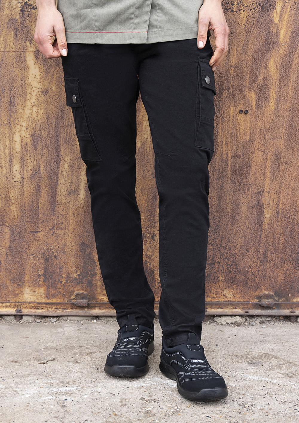 Pantalon cargo pour femme ROCK CHEF-Stage2 - Noir - 34