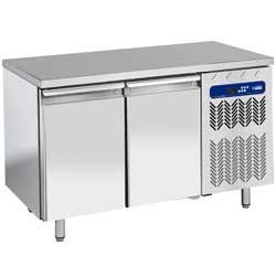 Table frigorifiques ventilée, 2 portes GN 1/1 - 1355x700x(h)880/900mm