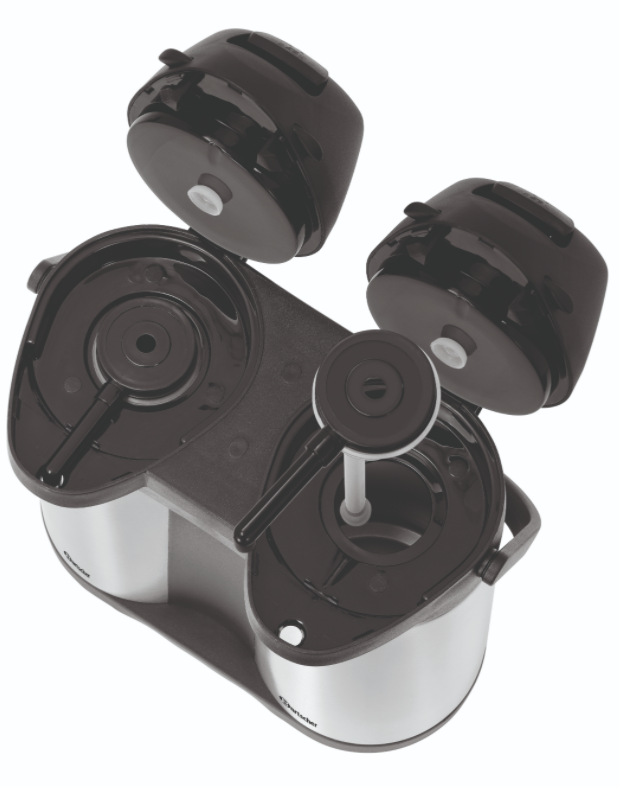 Pichet à pompe isotherme Duo - 2x 1,9 litres