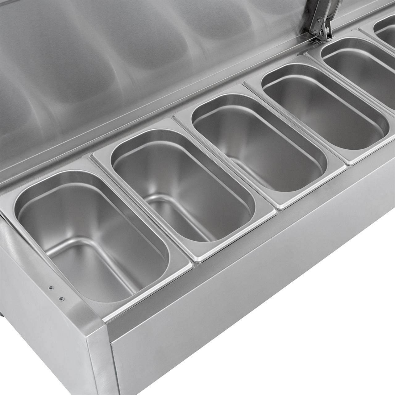 Vitrine réfrigérée de comptoir ECO 10 x GN 1/4 en inox