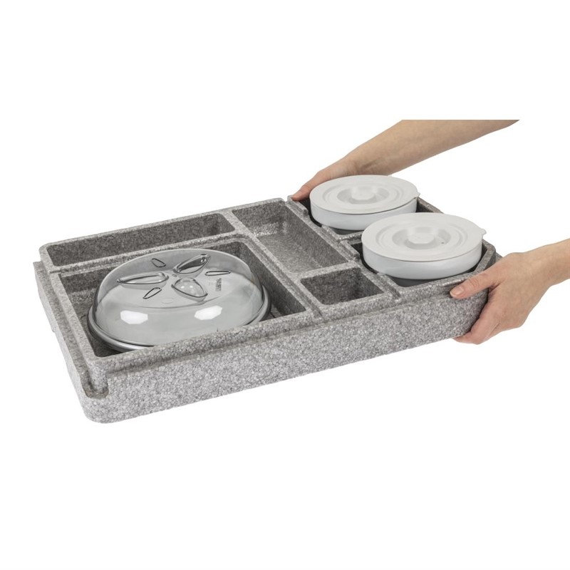 Cam Gobox Meal Delivery System mit Geschirr | 370 x 530 x (H) 118 mm