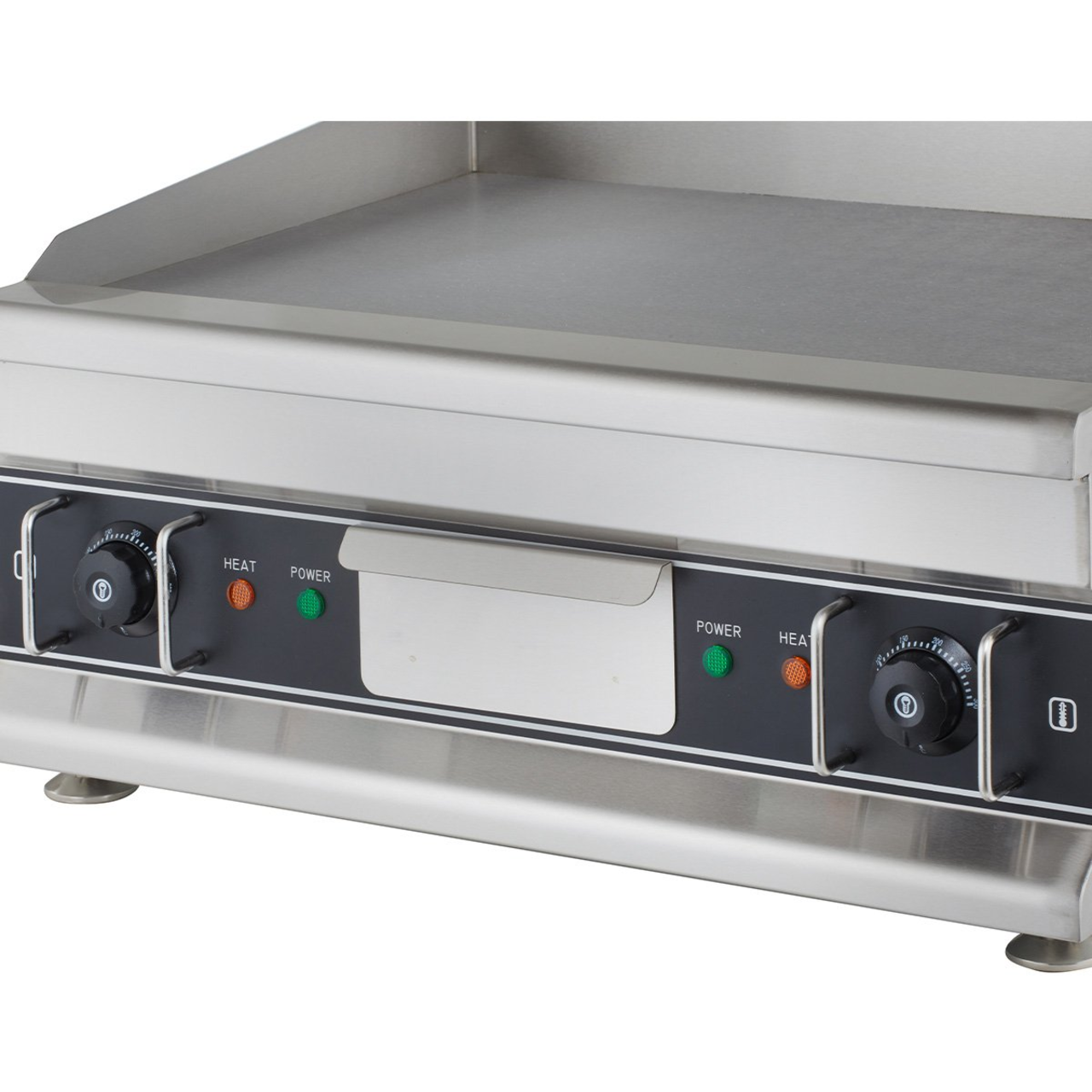 Gladde elektrische grillplaat Eco 596 x 398 - tafelmodel