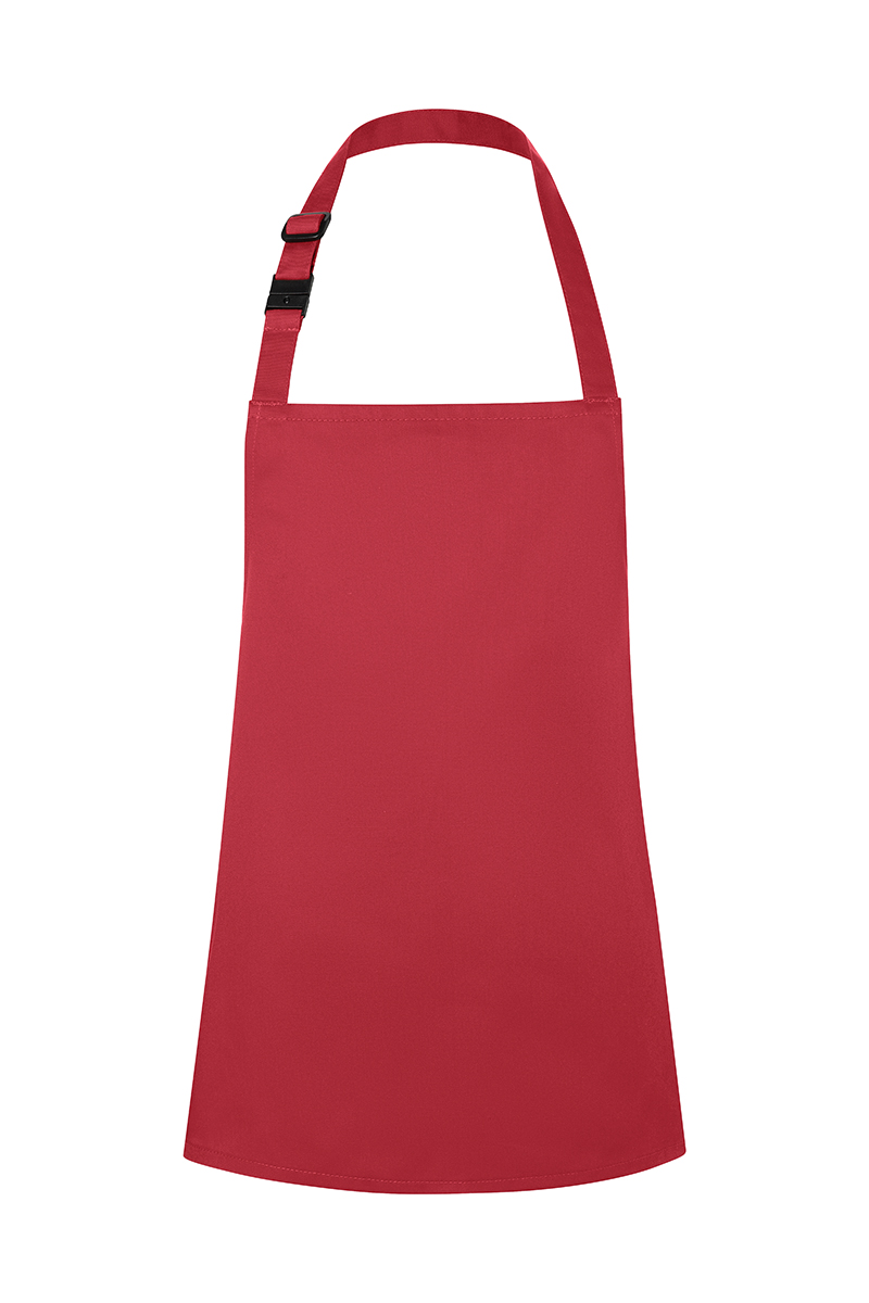 Tablier à bavette Basic avec boucle pour enfants - Framboise - S