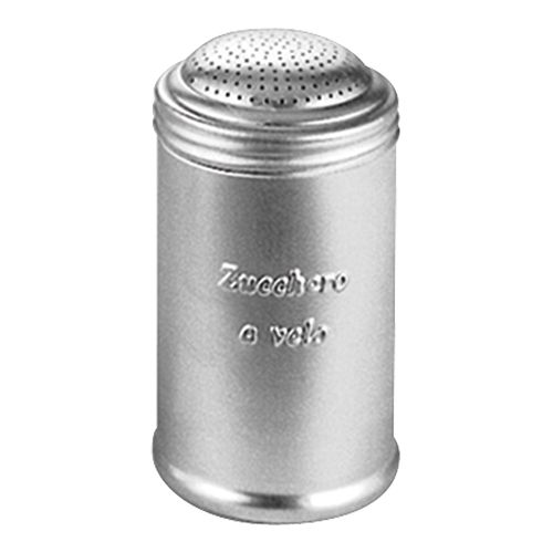 Sucrier en poudre - Aluminium - avec inscription - 7 cm