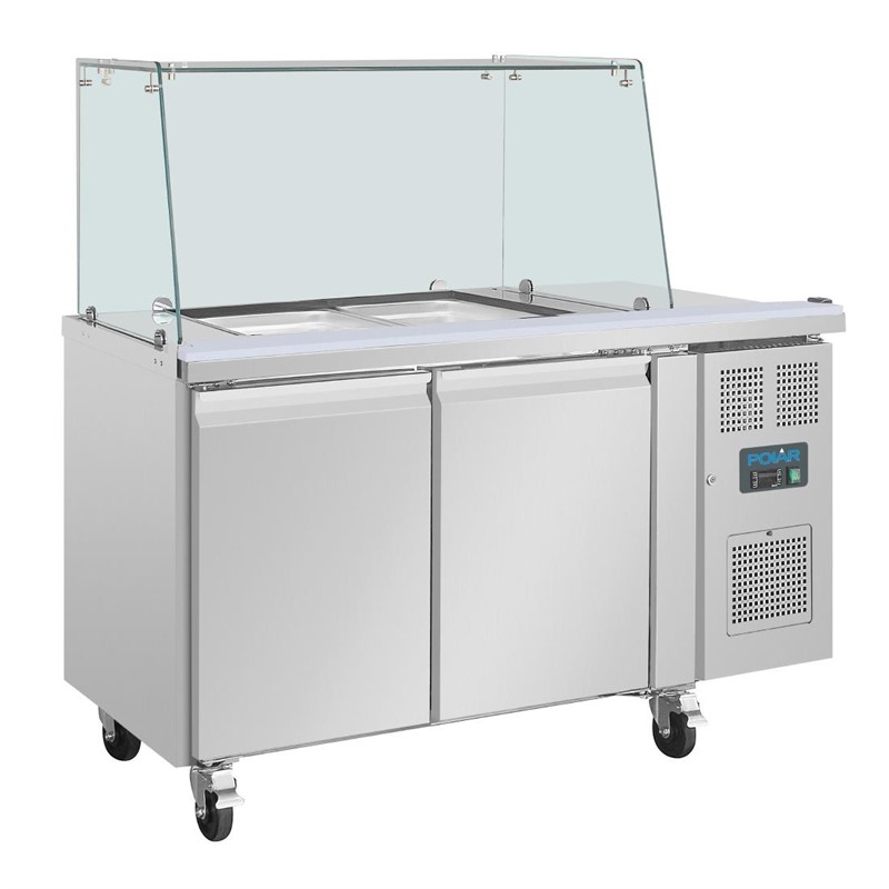 Polar U-Serie GN Saladette UA017 - 1360x700x(H)1360 mm - -2°C bis 8°C