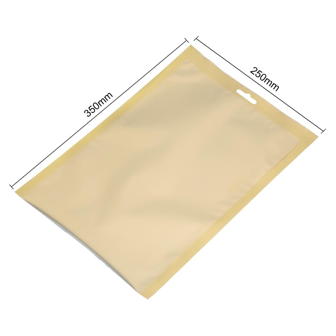 Sacs sous vide lisses dorés Vogue 250x350mm (lot de 100)