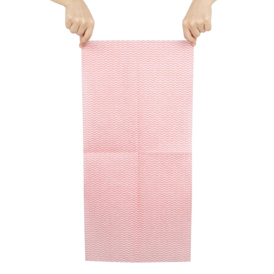 Chiffons non tissés Jantex rouges (lot de 50)