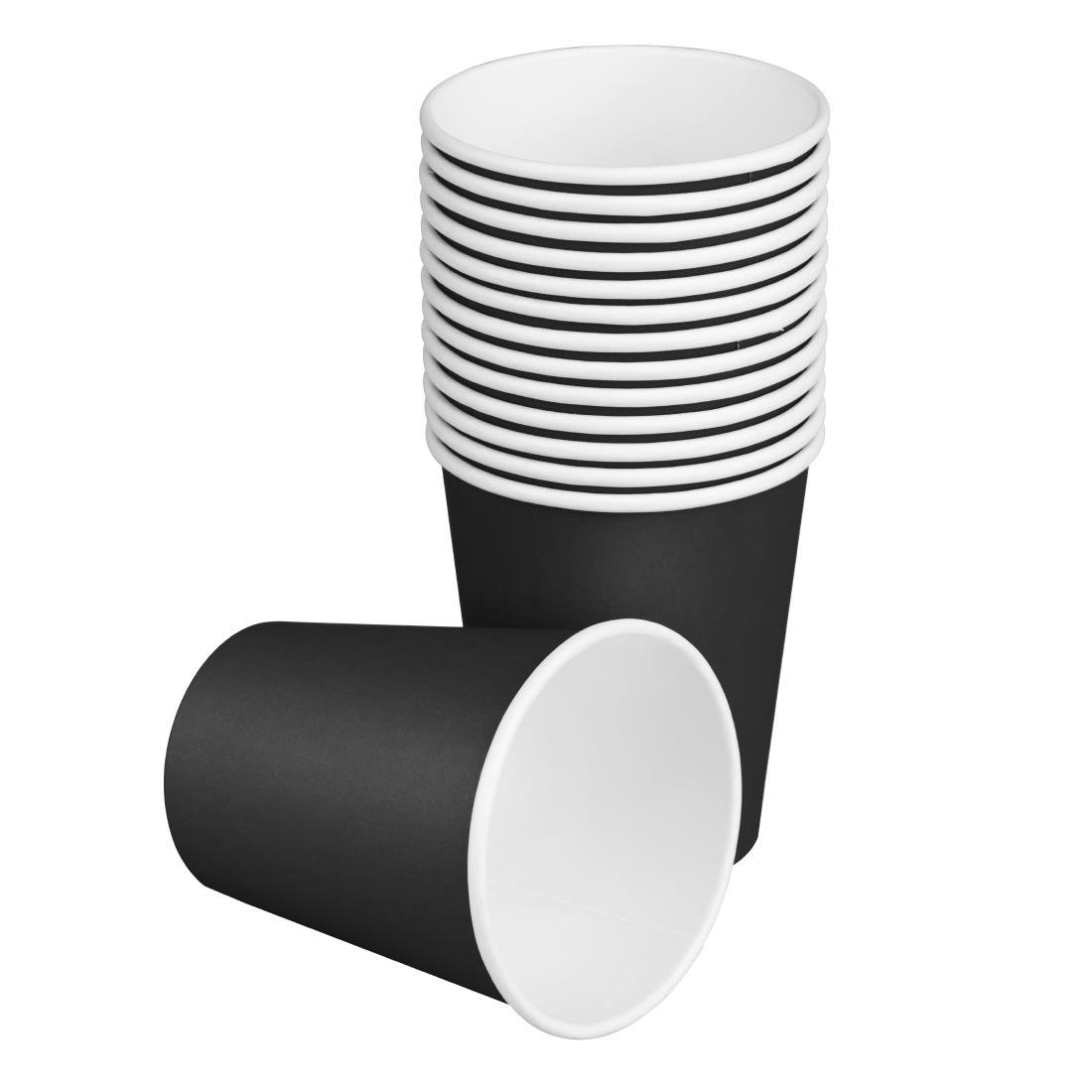 Fiesta Recyclable Hot Cups Einwandig Schwarz 177ml (1000 Stück) Fiesta Recyclable Hot Cups Einwandig Schwarz 177ml (1000 Stück)