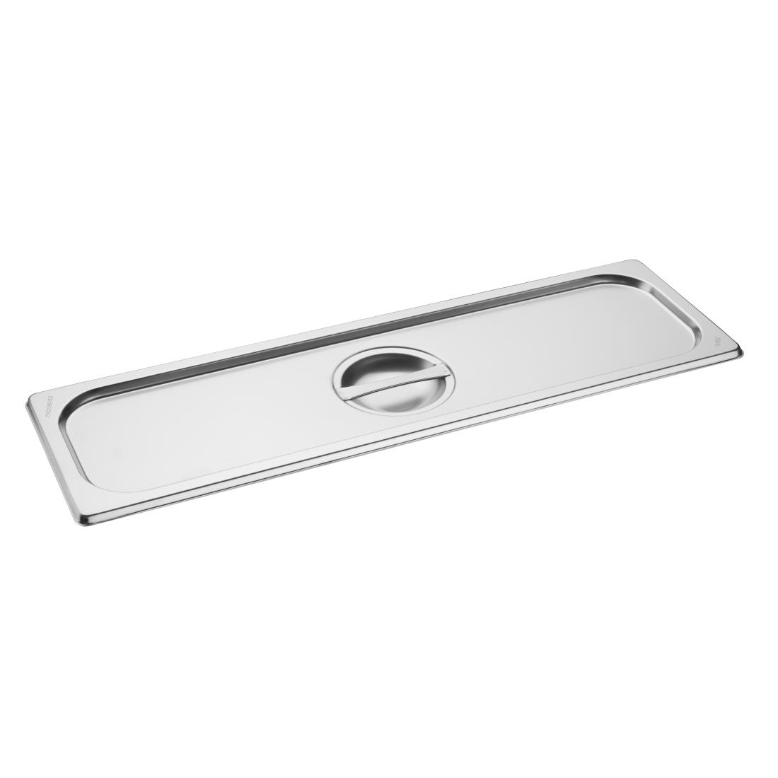 Vogue Edelstahl Gastronorm 2/4 Deckel