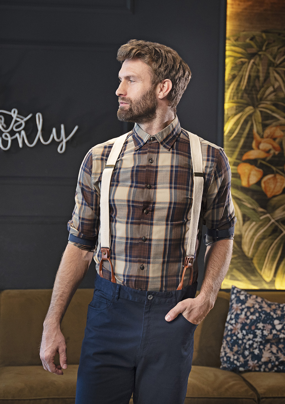 Bretelles Urban-Herringbone - Sable