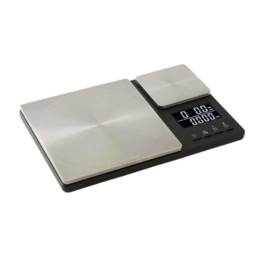 KitchenAid Global Dual Plattform Edelstahl Küchenwaage Schwarz