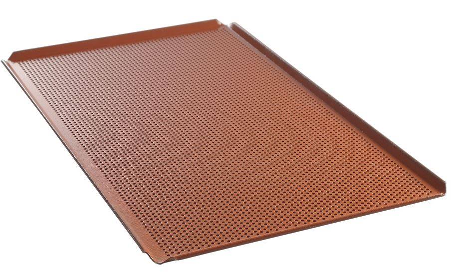 Tray Aluminium GN 1/1 | Geperforeerd Siliconen Coating | 530x325x(H)10mm