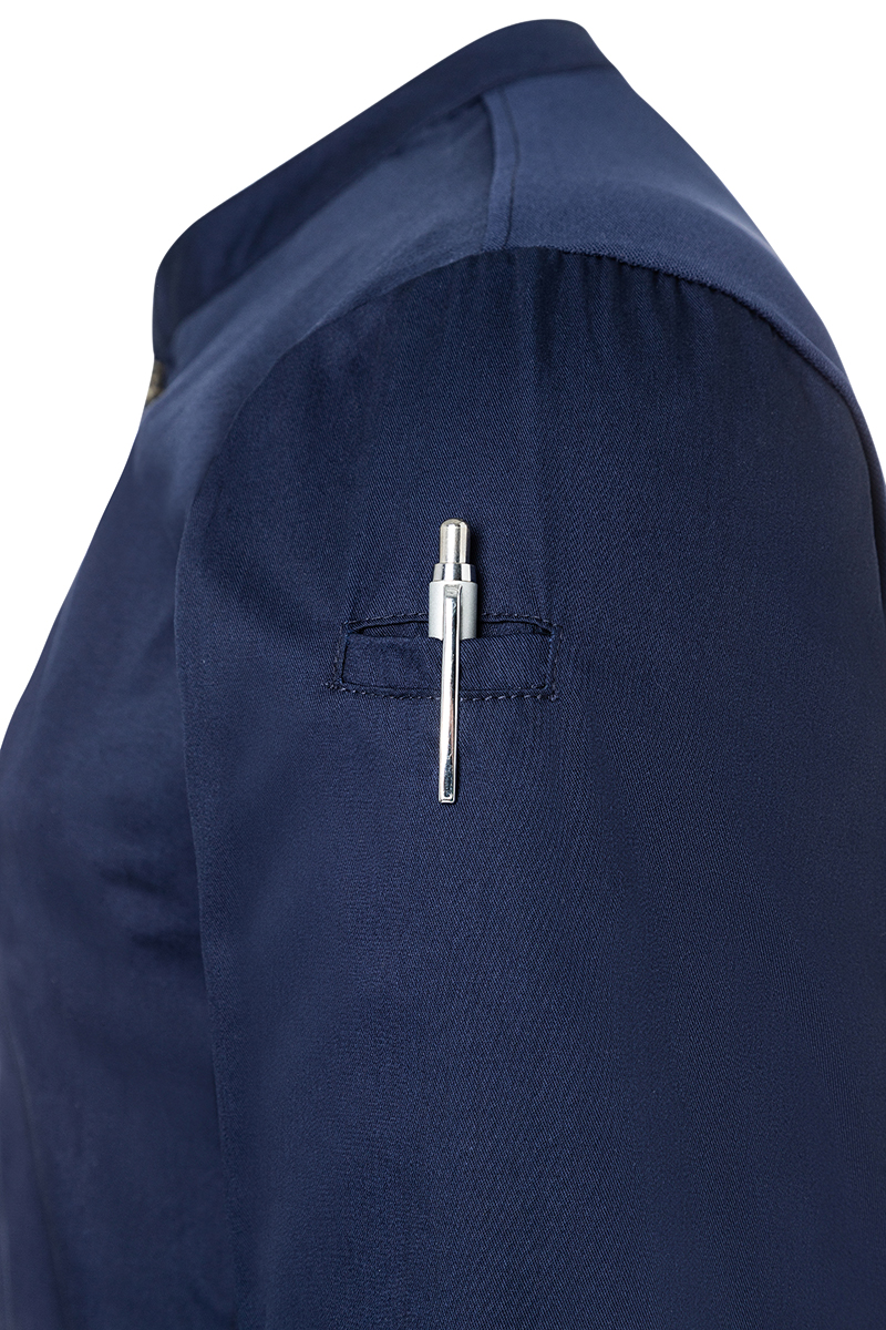 Dameswerkshirt Met Lange Mouwen - Marineblauw - Xs