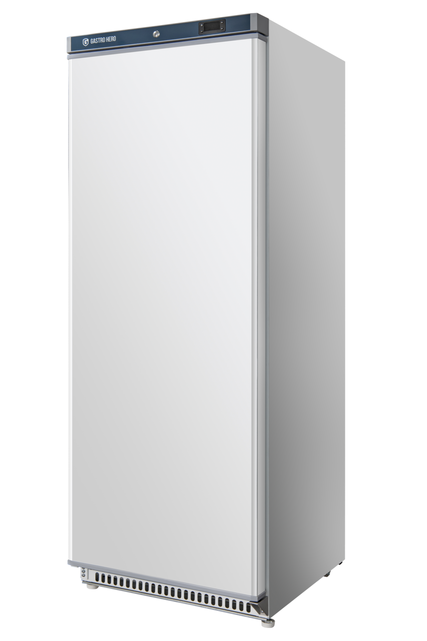 Opslagvrieskast ECO 600, binnenruimte van kunststof, wit