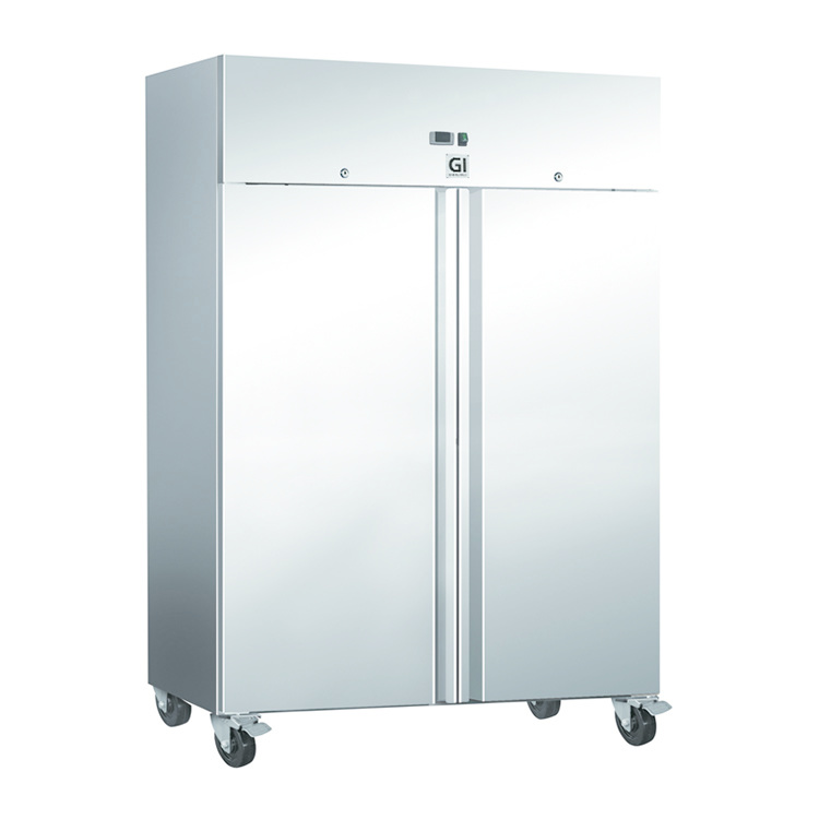 Réfrigérateur en acier inoxydable 1200 litres | Réfrigération forcée | Sur roues | 1340x800x(H)2010mm