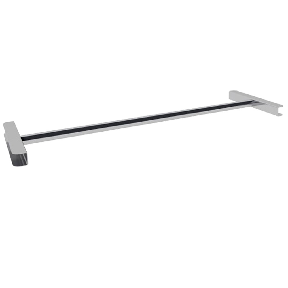 Structure en acier inox, pour crochets à viande