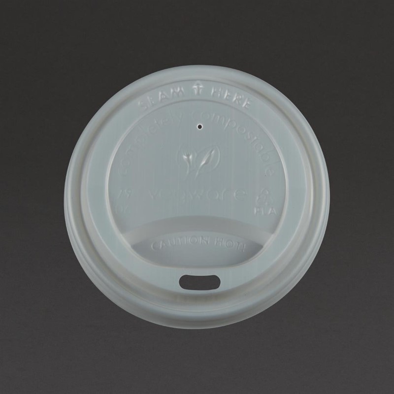 Vegware 79-serie deksels voor dubbelwandige bekers 230ml (500 stuks)
